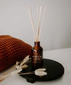 Sweet Water Decor Pumpkin Spice Amber Reed Diffuser REED DIFFUSERS