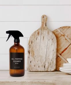 Best reviews of π Sweet Water Decor SPRAY BOTTLES 16oz Amber Glass All Purpose Cleaner Spray Bottle - Black Label π 5 Sweet Water Decor SPRAY BOTTLES 16oz Amber Glass All Purpose Cleaner Spray Bottle - Black Label