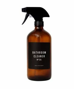 Sweet Water Decor 16oz Amber Glass Bathroom Cleaner Spray Bottle - Black Label SPRAY BOTTLES