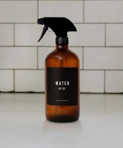 Sweet Water Decor 16oz Amber Glass Water Spray Bottle - Black Label