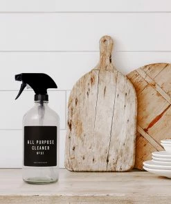 Cheap π Sweet Water Decor 16oz Clear Glass All Purpose Cleaner Spray Bottle - Black Label SPRAY BOTTLES π₯ 9 Sweet Water Decor 16oz Clear Glass All Purpose Cleaner Spray Bottle - Black Label SPRAY BOTTLES