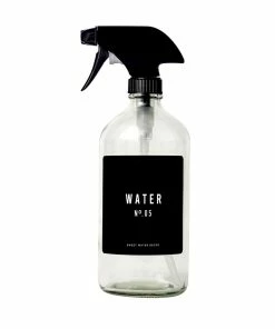 Sweet Water Decor 16oz Clear Glass Water Spray Bottle - Black Label SPRAY BOTTLES