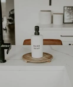 Sweet Water Decor 15oz White Stoneware Hand Soap Dispenser