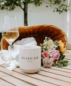 Sweet Water Decor Island Air Soy Candle - Cream Stoneware Jar - 12 Oz