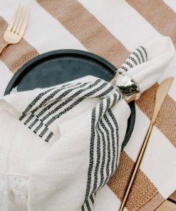 Sweet Water Decor HAND TOWELS Turkish Cotton + Bamboo Hand Towel - Multi Stripes