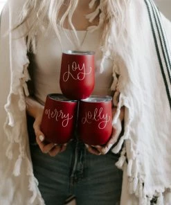 Sweet Water Decor WINE TUMBLERS Jolly Metal Wine Tumbler