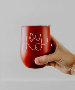 Sweet Water Decor Joy Metal Wine Tumbler WINE TUMBLERS