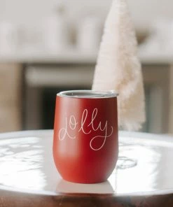 Sweet Water Decor WINE TUMBLERS Jolly Metal Wine Tumbler