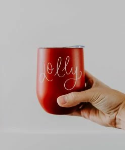 Sweet Water Decor WINE TUMBLERS Jolly Metal Wine Tumbler