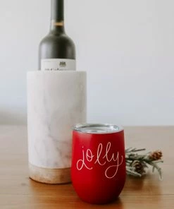Sweet Water Decor WINE TUMBLERS Jolly Metal Wine Tumbler