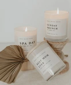 Sweet Water Decor CANDLES + REEDS Spa Day Soy Candle - White Jar - 11 Oz