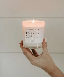 Sweet Water Decor Best Mom Ever! Soy Candle - White Jar - 11 Oz