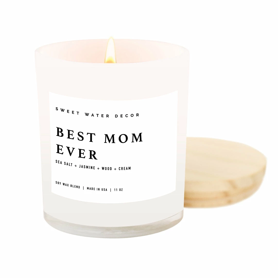 Top 10 π Sweet Water Decor Best Mom Ever! Soy Candle - White Jar - 11 Oz π₯° 1 Sweet Water Decor Best Mom Ever! Soy Candle - White Jar - 11 Oz