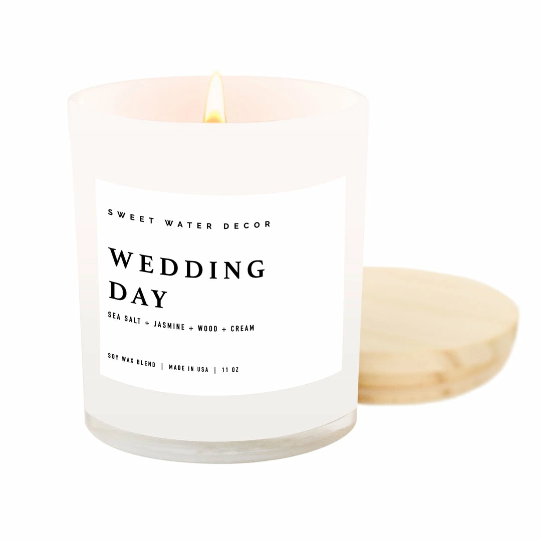 Promo π― Sweet Water Decor CANDLES + REEDS Wedding Day Soy Candle - White Jar - 11 Oz π₯ 1 Sweet Water Decor CANDLES + REEDS Wedding Day Soy Candle - White Jar - 11 Oz