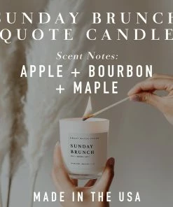 Sweet Water Decor Sunday Brunch Soy Candle - White Jar - 11 Oz CANDLES + REEDS