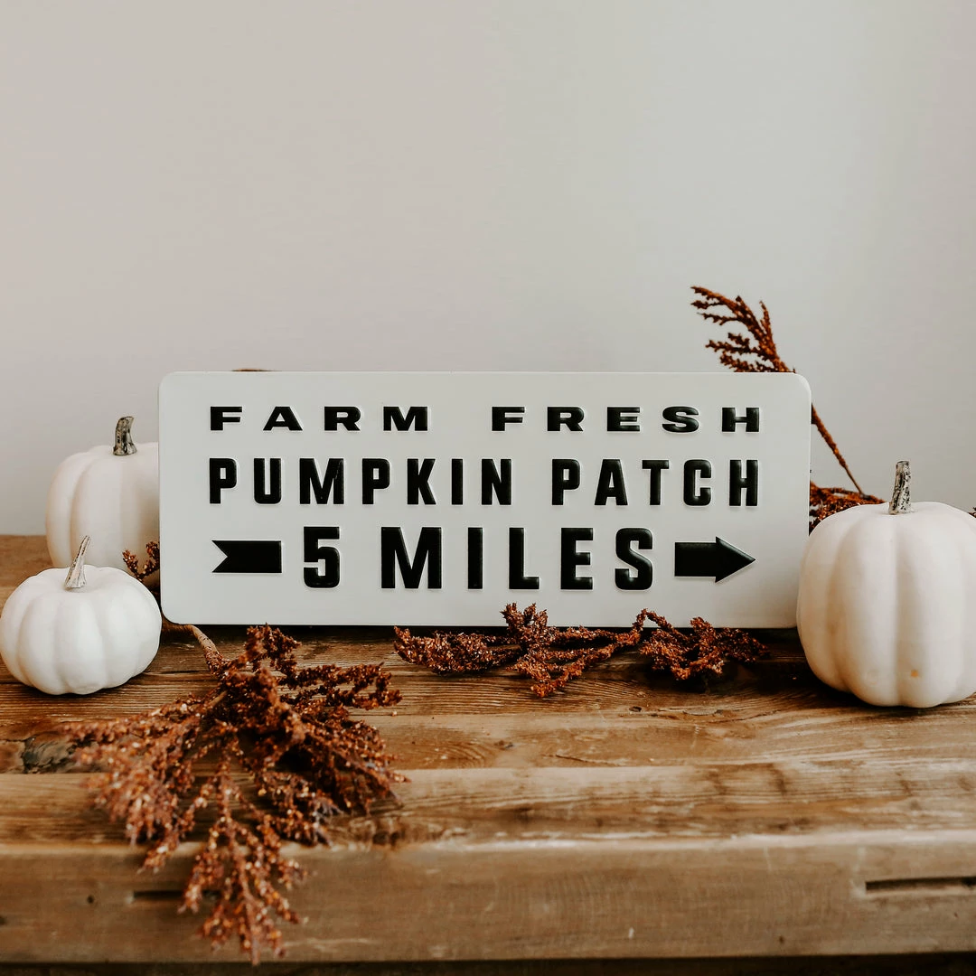 Brand new π― SWEET WATER DECOR Pumpkin Patch Metal Sign 5 X 12" π 5 SWEET WATER DECOR Pumpkin Patch Metal Sign 5 X 12"