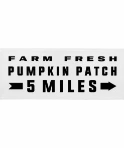 SWEET WATER DECOR Pumpkin Patch Metal Sign 5 X 12"