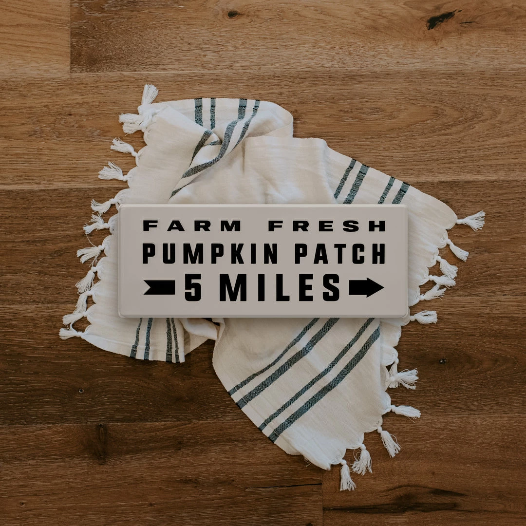 Brand new π― SWEET WATER DECOR Pumpkin Patch Metal Sign 5 X 12" π 4 SWEET WATER DECOR Pumpkin Patch Metal Sign 5 X 12"