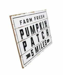 SWEET WATER DECOR WOOD + METAL SIGNS Pumpkin Patch Shiplap Wood Sign 15 X 24