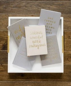 Sweet Water Decor For I Know The Plans I Have For You Jeremiah 29:11 - Grey + Gold Fabric Journal STATIONERY