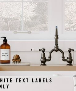 Sweet Water Decor White Text Labels For Plastic And Glass Dispensers